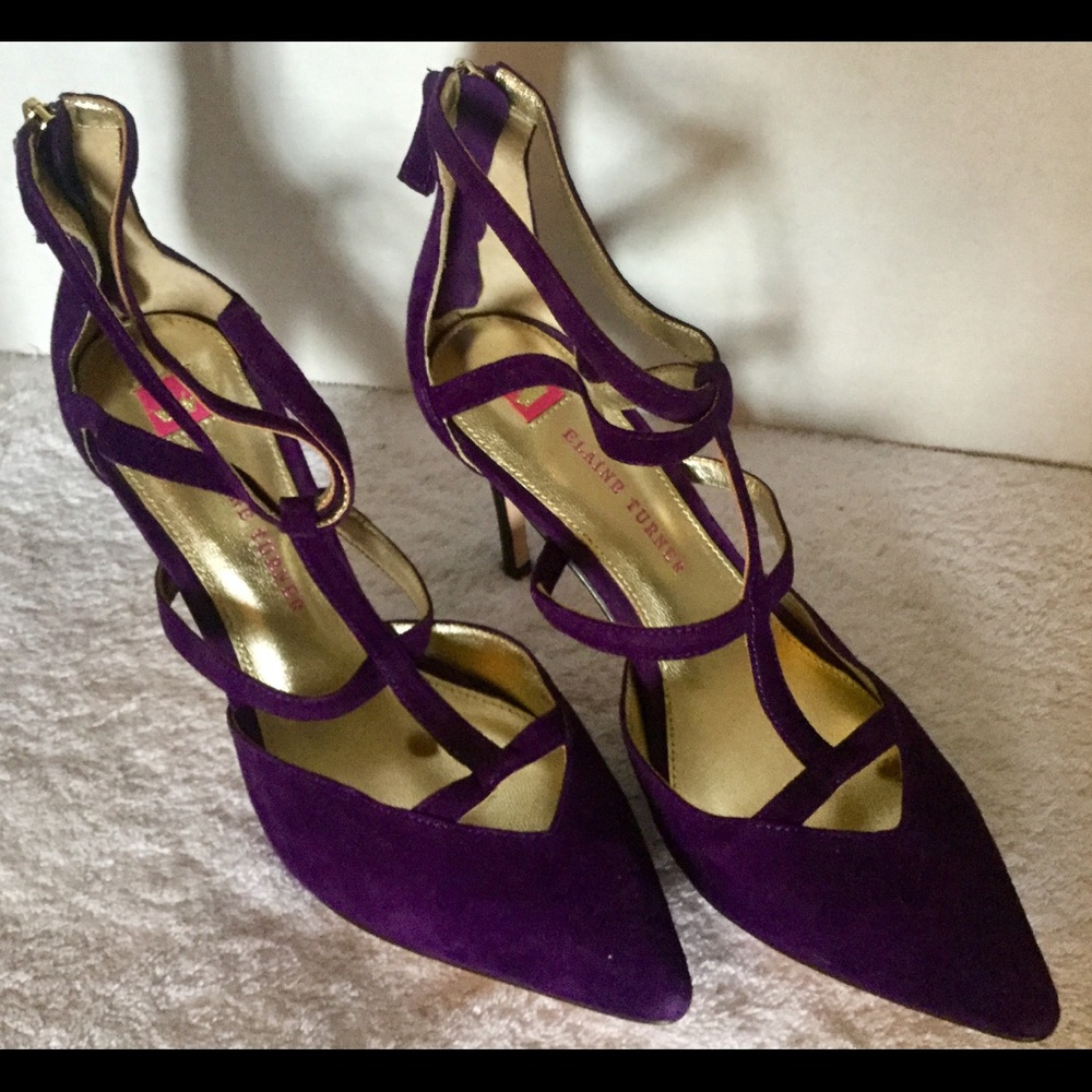 Sexy Elaine Turner Royal Purple Heels